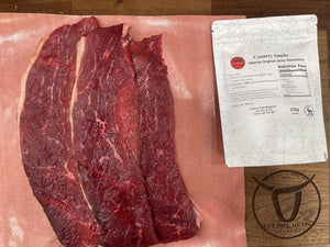 Jerky Do It Yourself: 5lb Alberta Beef and Country Seasoning Packs:  Cut Rite's special Country Smoke Flavour Packs for Do It Yourself Kits (DIY)