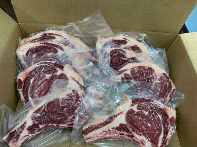 STEAK BOX: 10 Prime Rib Steak Box 3/4 to 1  inch steaks for $399.95 THE BIG STEAK SALE