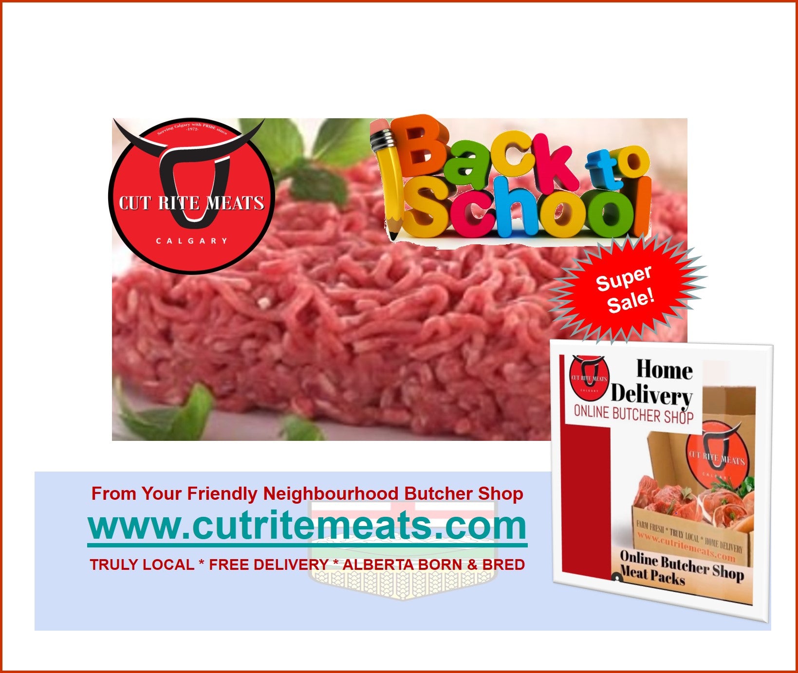 Cut Rite's Ground Beef Super Sale: 15% Off (auto discount)