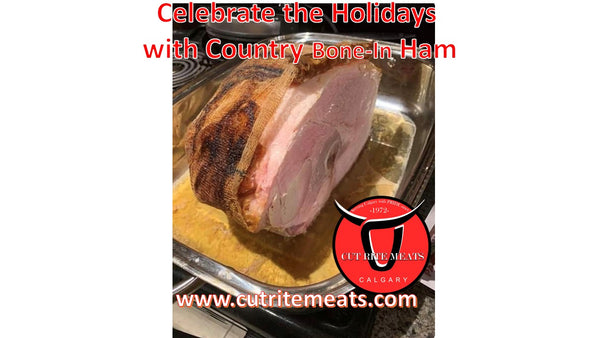 MERRY CHRISTMAS : Country Smoked Bone-In Ham (6 sizes)